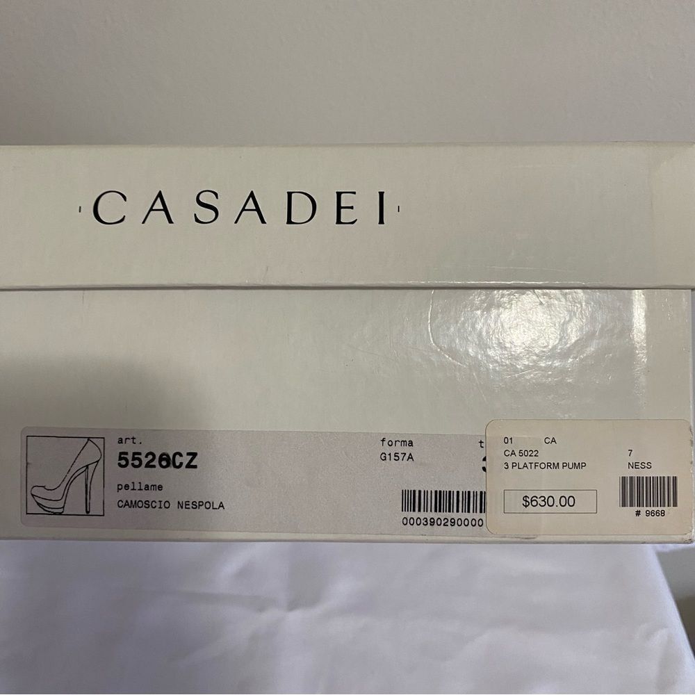 CASADEI Suede Triple Platform Heels - Picture 11 of 12